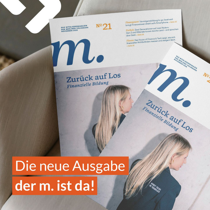 Frisch gedruckt: Die m. 21 ist da!
Wir von der Designagentur der ITM Gruppe begleiten die @berlinervolksbank weiterhin... Frisch gedruckt: Die m. 21 ist da!
Wir von der Designagentur der ITM Gruppe begleiten die @berlinervolksbank weiterhin...
